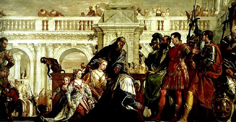 Paolo  Veronese the family of darus before alexander China oil painting art